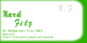 mark filz business card
